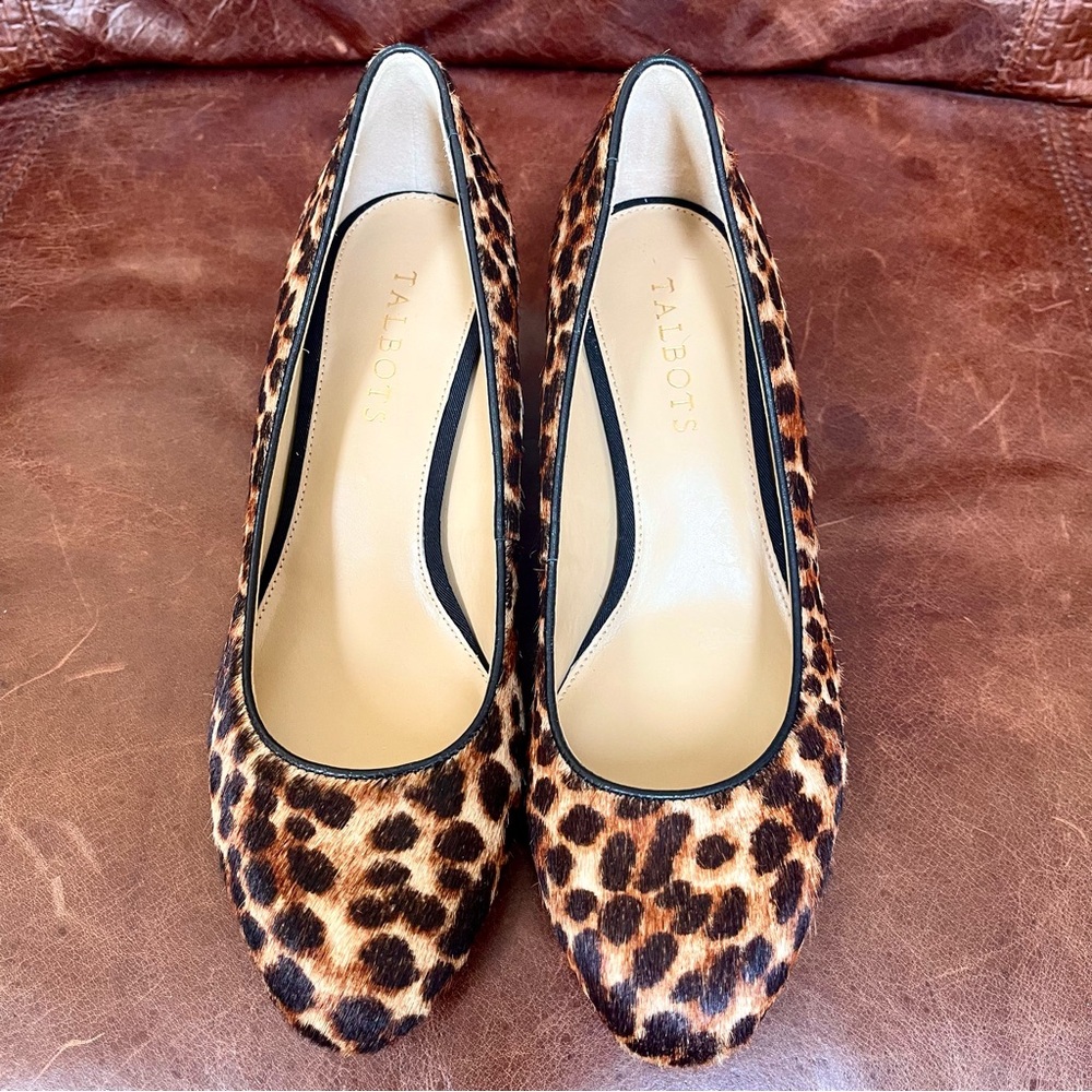 Talbots Genuine Leather & Block Heel Pumps Size 7.5 - Picture 4 of 13